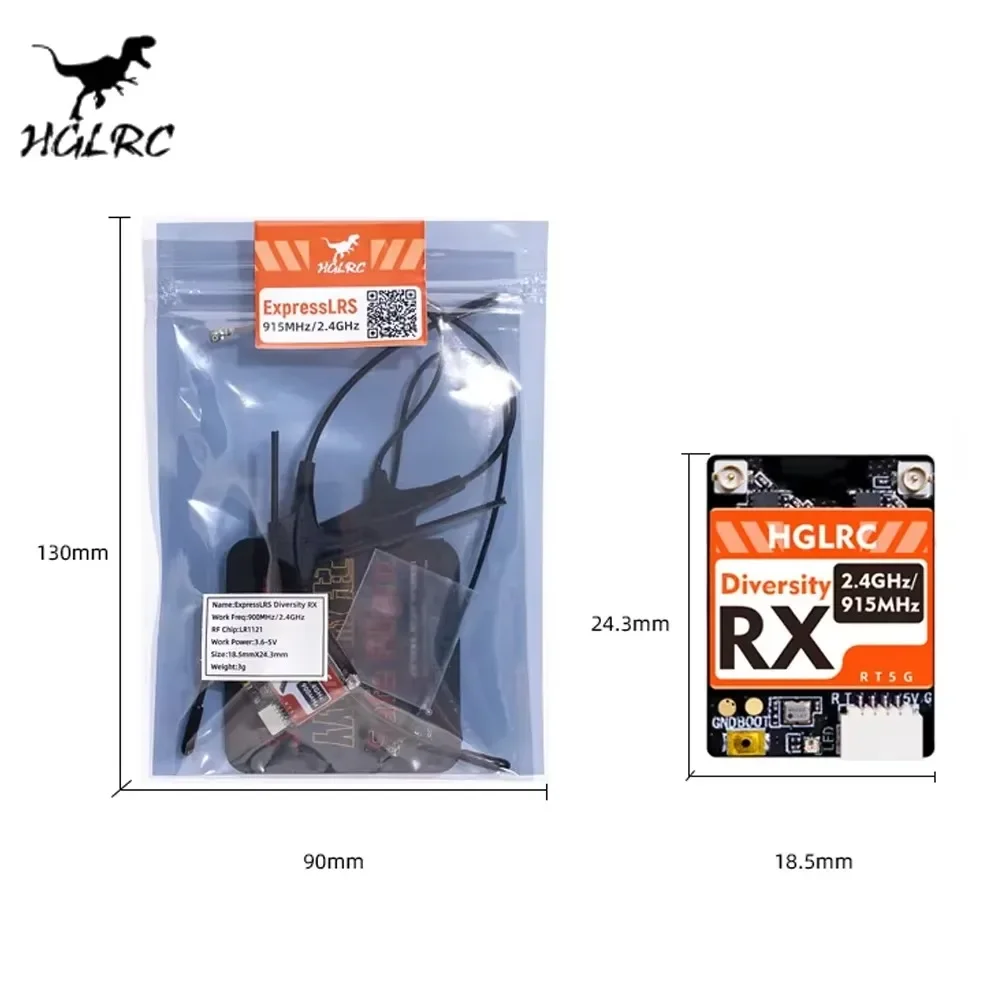 HGLRC Dualband RX ExpressLRS R - Fpv Drone Antenna review and price