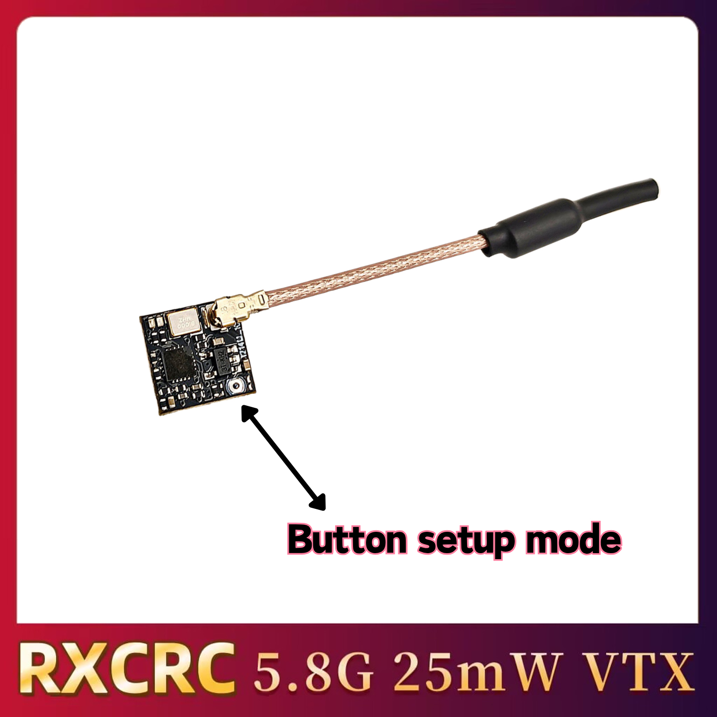 RXCRC 5.8GHz 48CH FPV 25mW Ana - Fpv Drone Transmitter review and price